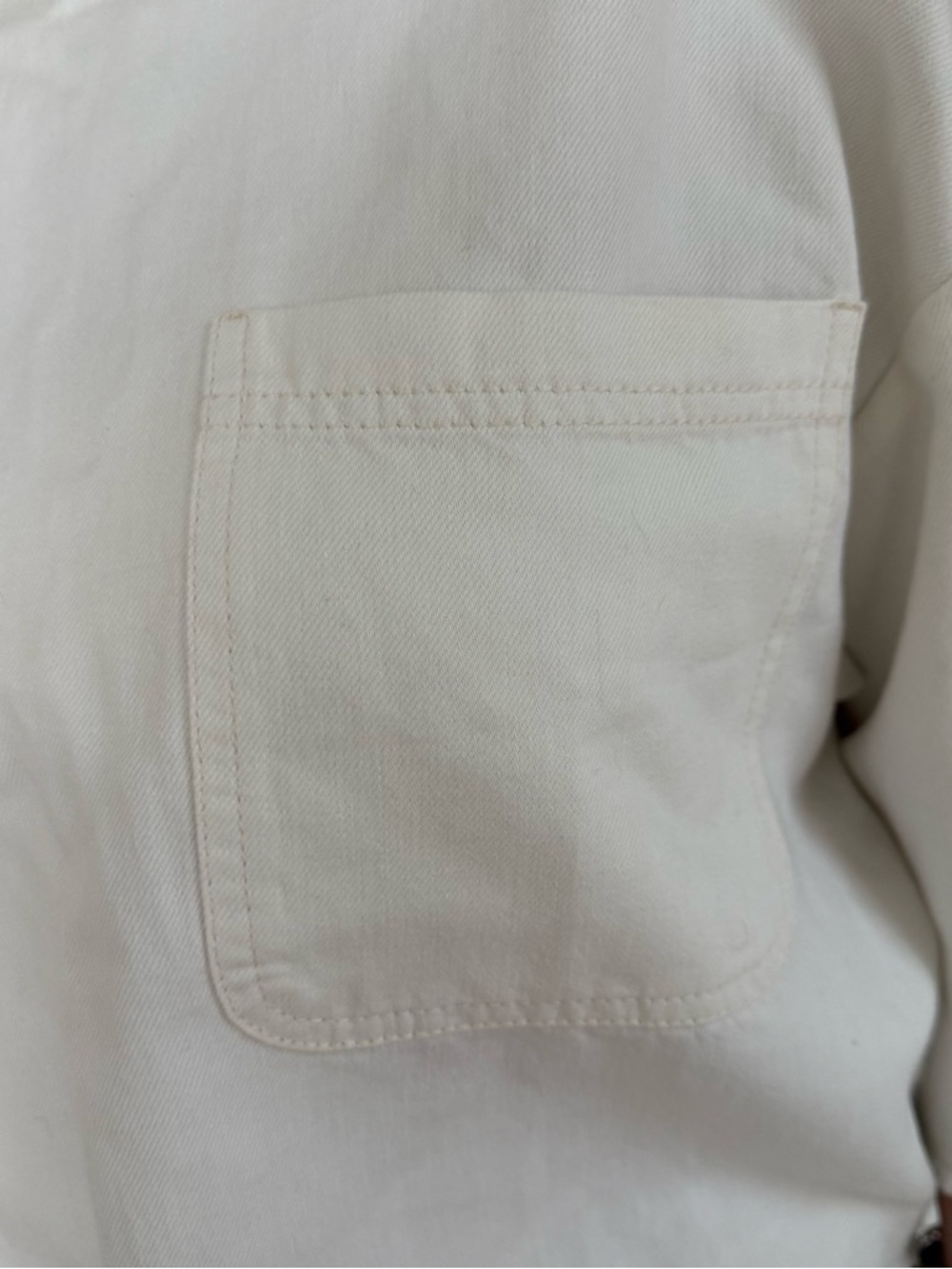 NWT TWP Ex T White Zip-Front Crewneck Top - Picture 5 of 12